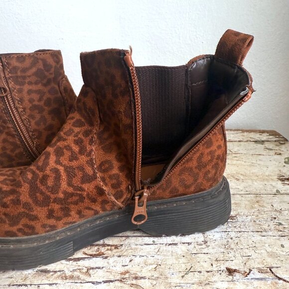 Cat & Jack Boots Leopard Print Youth Kids Size 1 - Picture 9 of 10